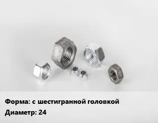 Гайка с шестигранной головкой D=24